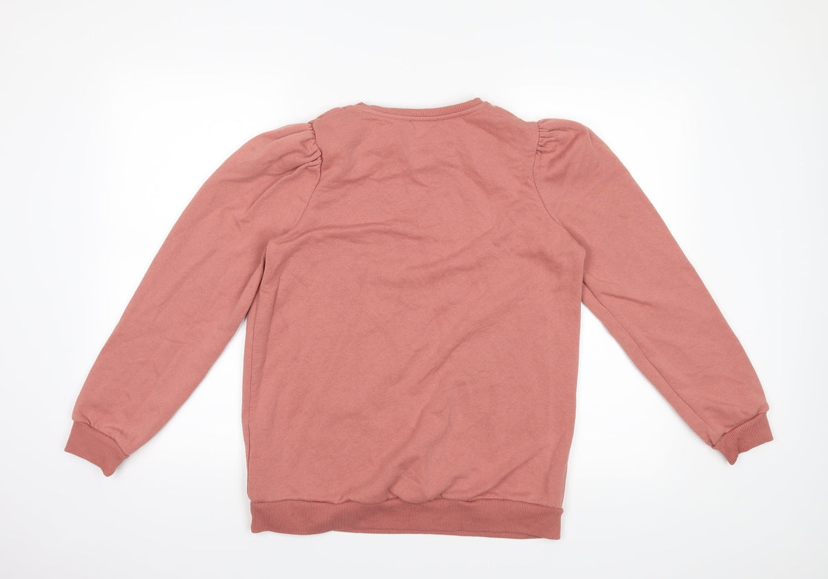 Back view of Papaya women’s pink jumper, size UK 10