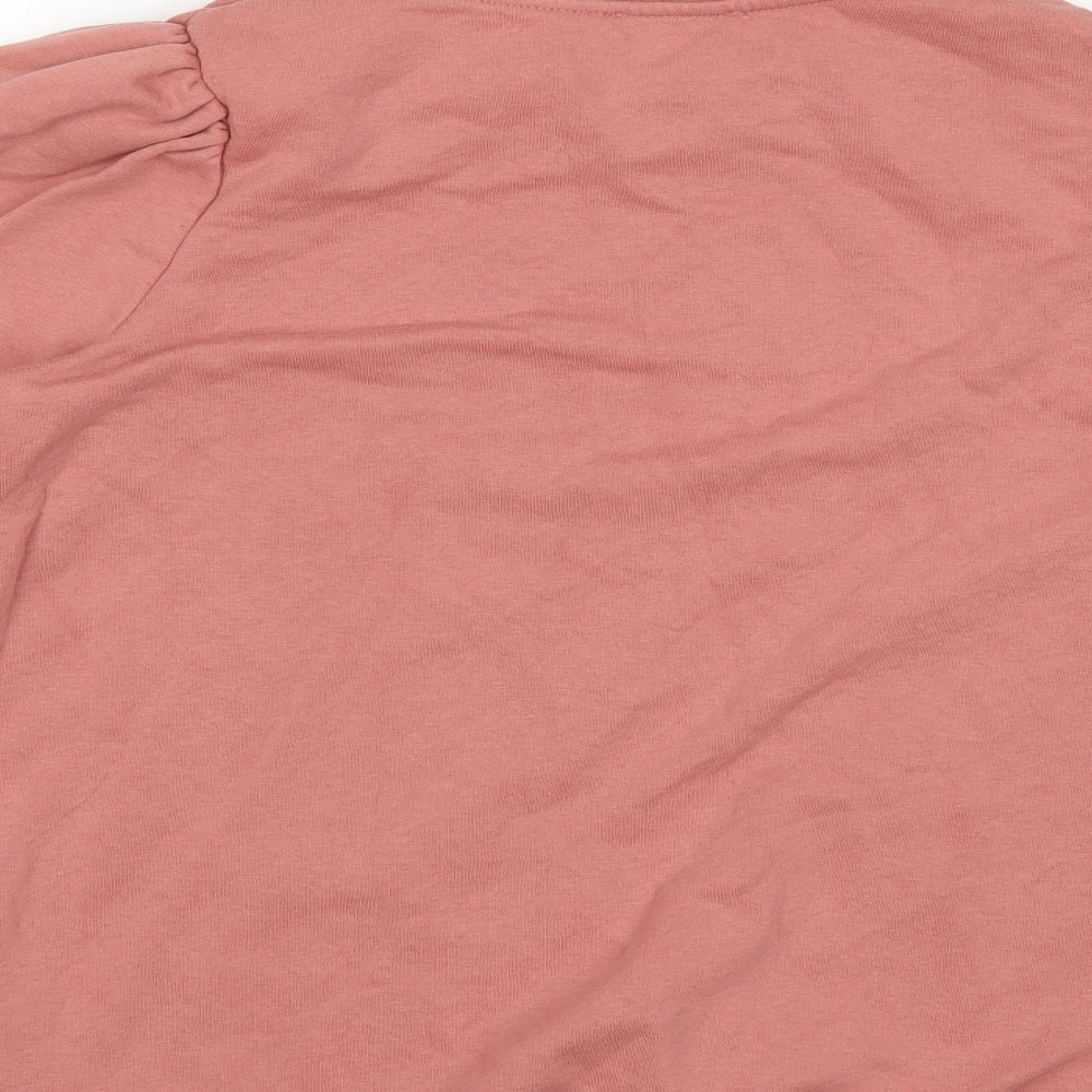 Brand and care label for Papaya women’s pink jumper, size UK 10