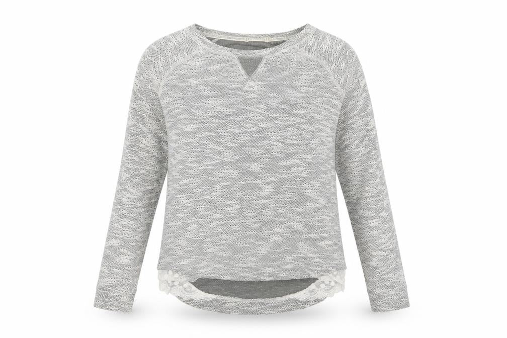 Front view of Matalan women’s grey jumper, size UK 8