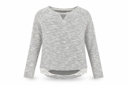 Front view of Matalan women’s grey jumper, size UK 8