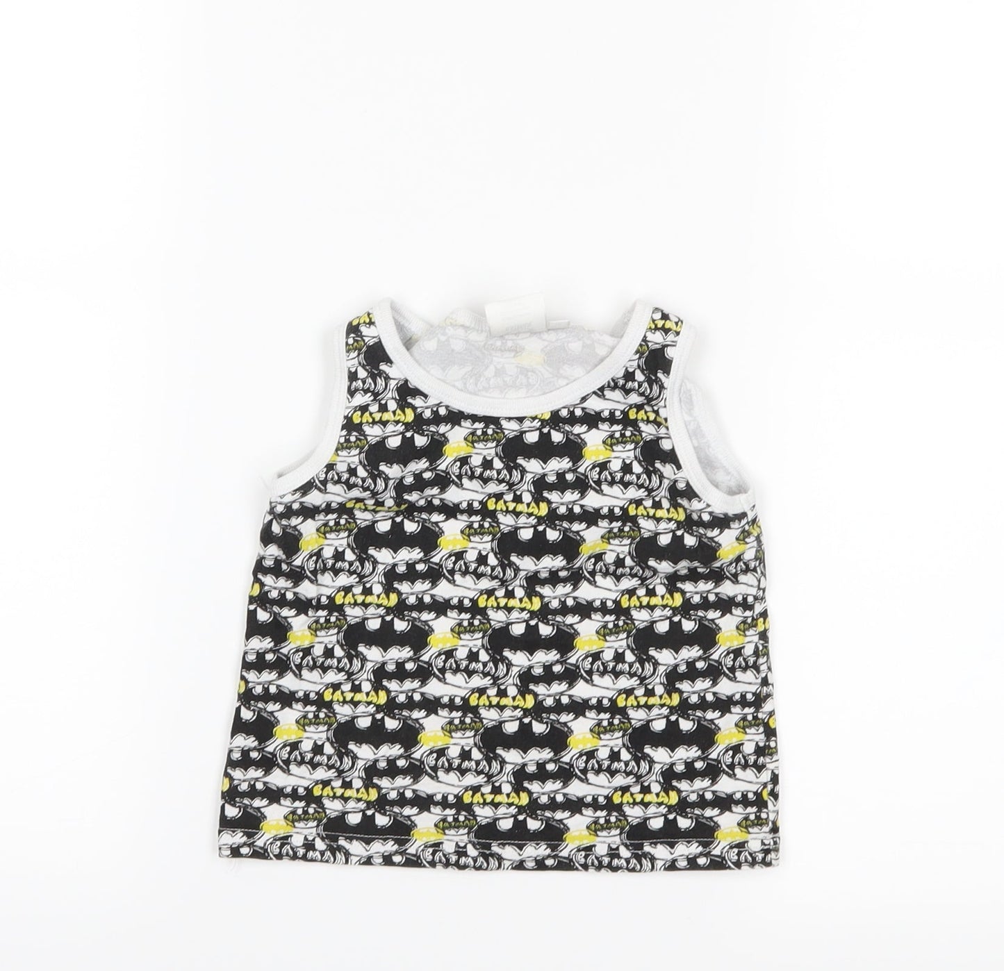 Batman Boys White   Basic Tank Size 3-4 Years
