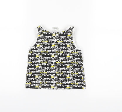 Batman Boys White   Basic Tank Size 3-4 Years