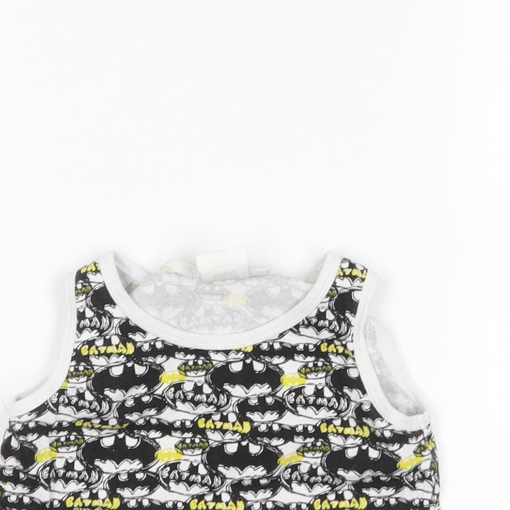 Batman Boys White   Basic Tank Size 3-4 Years
