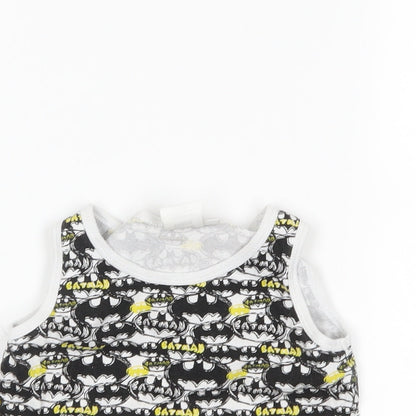 Batman Boys White   Basic Tank Size 3-4 Years