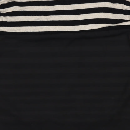 The Collection Womens White Striped  Basic T-Shirt Size 10