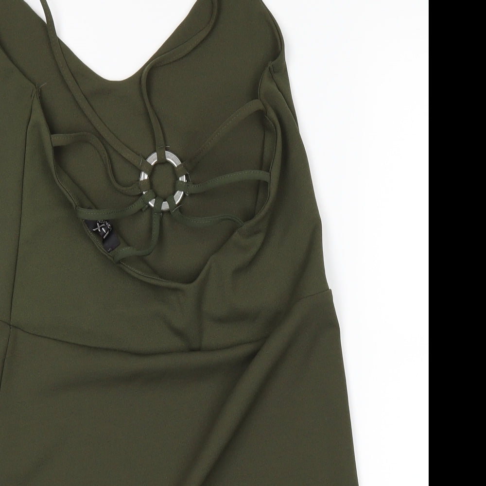 IX London Womens Green   Pencil Dress  Size 14