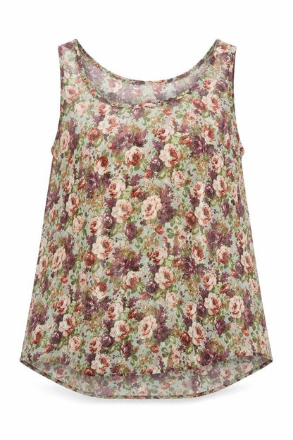 Womens UK Size 6 Topshop Green Basic T-Shirt