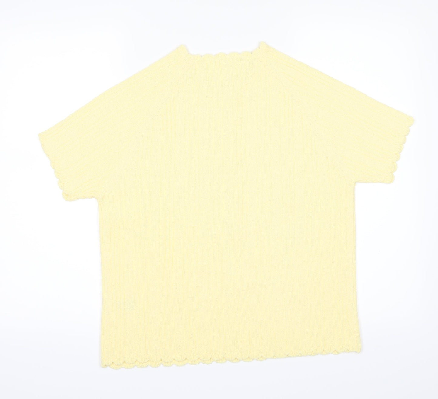 Berkertex Womens Yellow   Basic T-Shirt Size 14