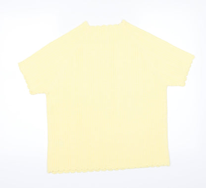 Berkertex Womens Yellow   Basic T-Shirt Size 14