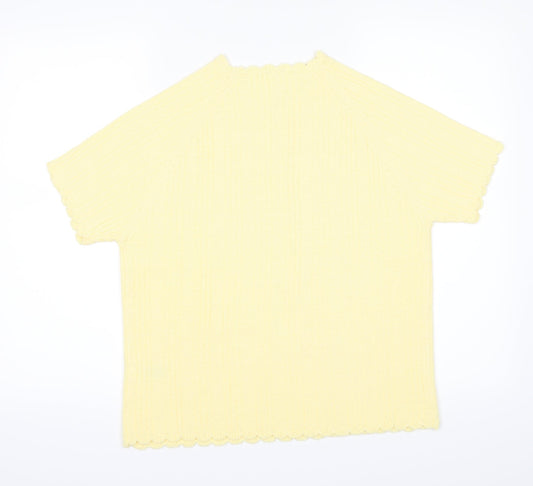 Berkertex Womens Yellow   Basic T-Shirt Size 14