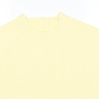 Berkertex Womens Yellow   Basic T-Shirt Size 14