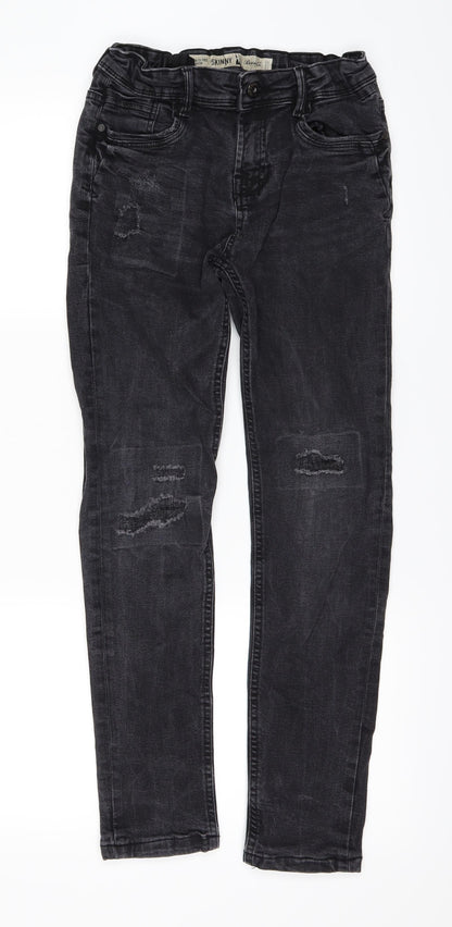 DenimCo Girls Black   Skinny Jeans Size 10-11 Years