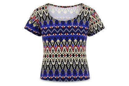 Womens UK Size 8 Kiah Blue Basic T-Shirt