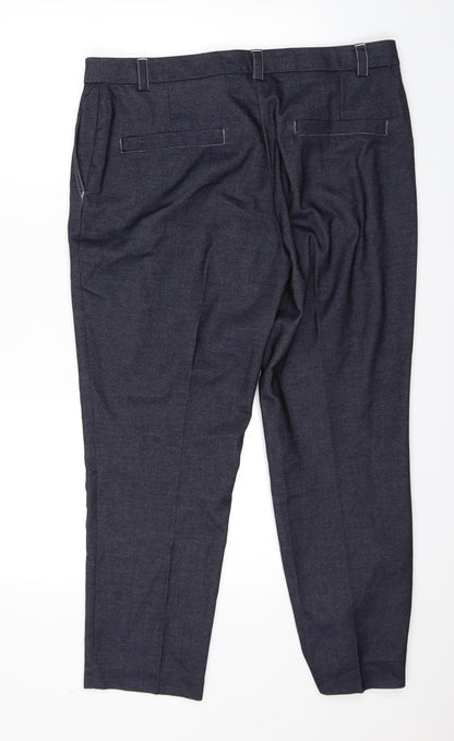 Womens UK Size 14 NEXT Regular Fit  Blue Trousers