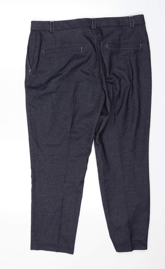 NEXT Womens Blue   Trousers  Size 14 L26 in