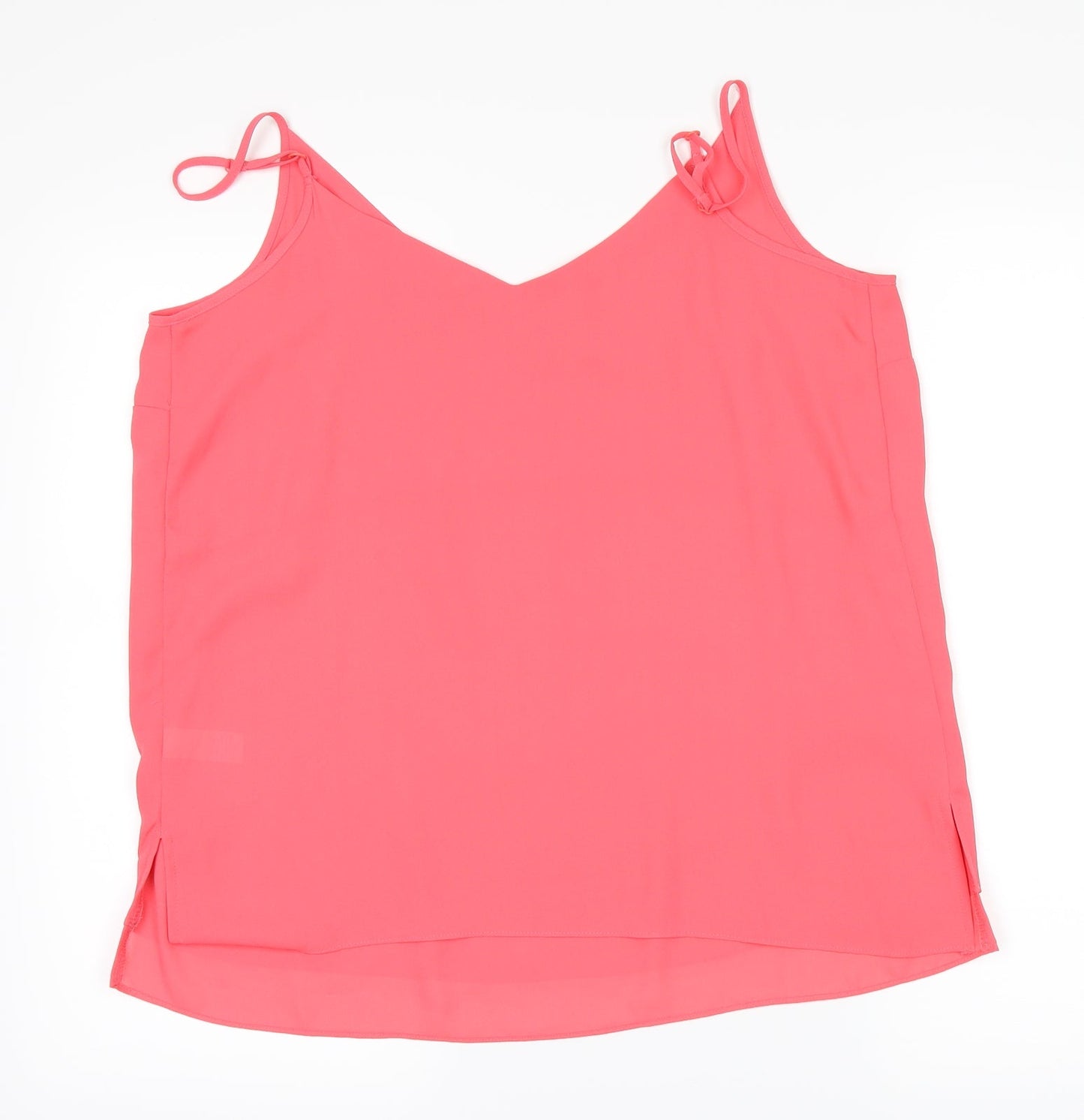 Womens UK Size 14 George Pink Basic T-Shirt