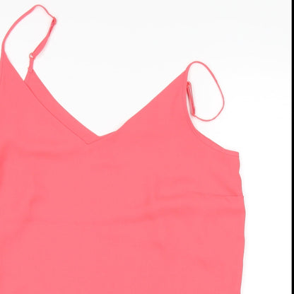 Womens UK Size 14 George Pink Basic T-Shirt
