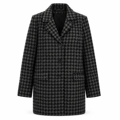 Front view of sia mia women’s black jacket, size L