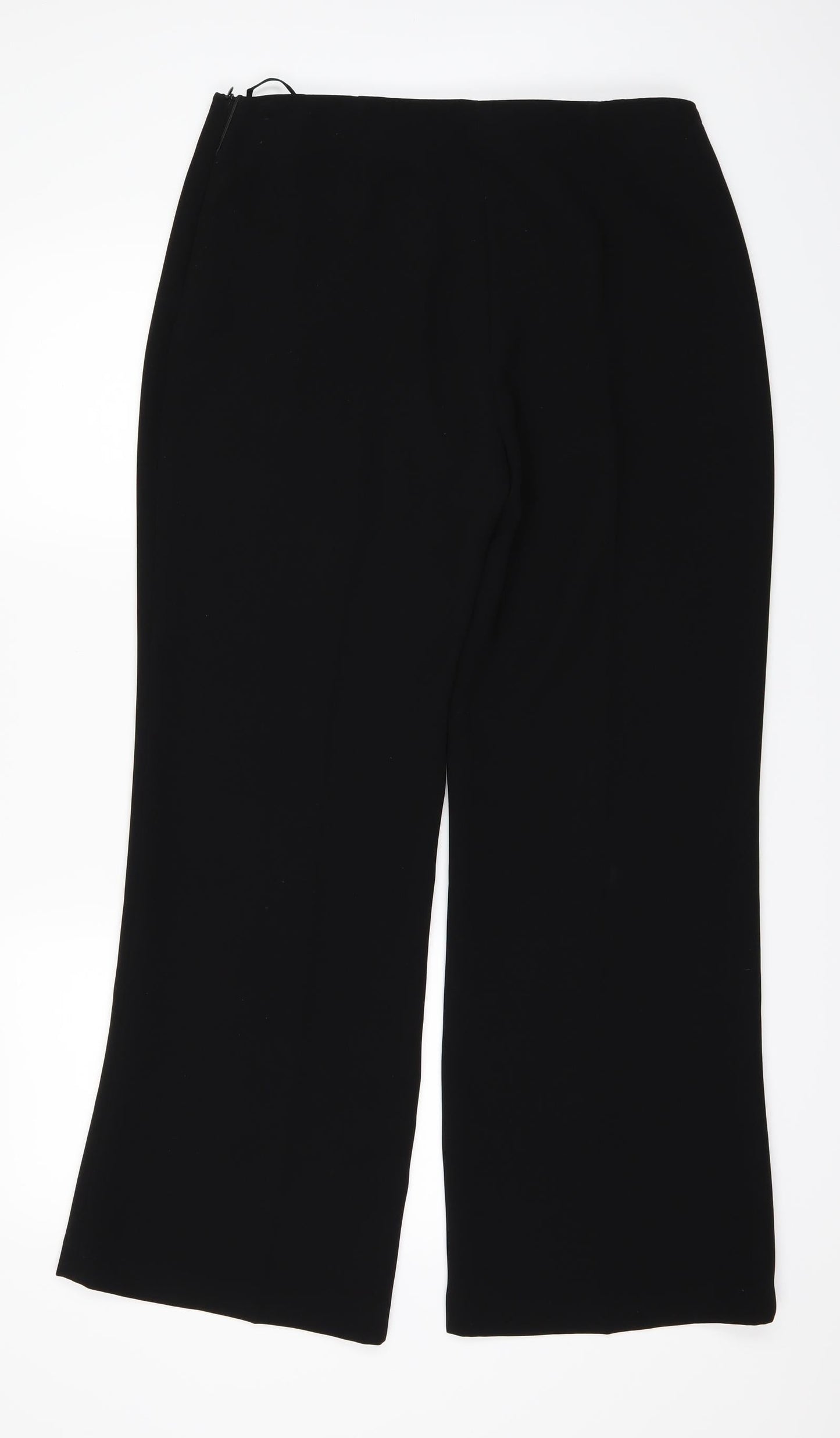 Womens UK Size 12 Preworn Regular Fit  Black Trousers