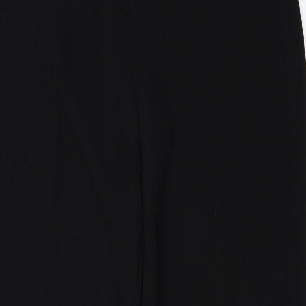 Womens UK Size 12 Preworn Regular Fit  Black Trousers