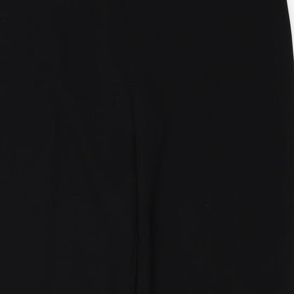 Womens UK Size 12 Preworn Regular Fit  Black Trousers