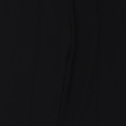 Womens UK Size 12 Preworn Regular Fit  Black Trousers