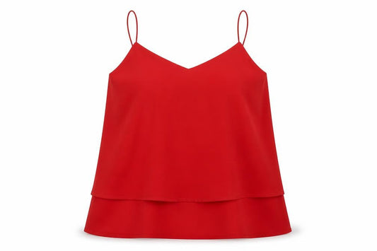 Front view of Pimkie women’s pink camisole tank, size M