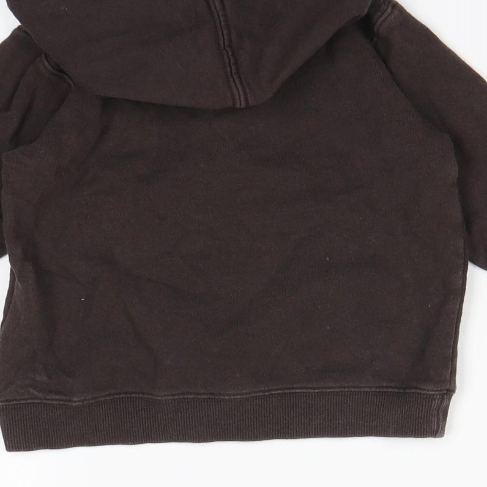 Brand and care label for H&M Brown jumper, size 12-18, Months