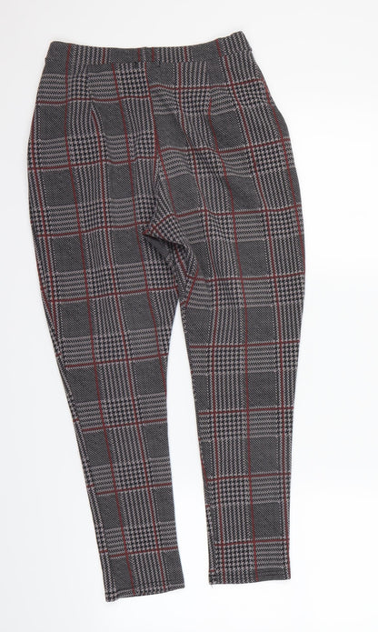 Boohoo Womens Multicoloured Check  Dress Pants Trousers Size 10 L23 in