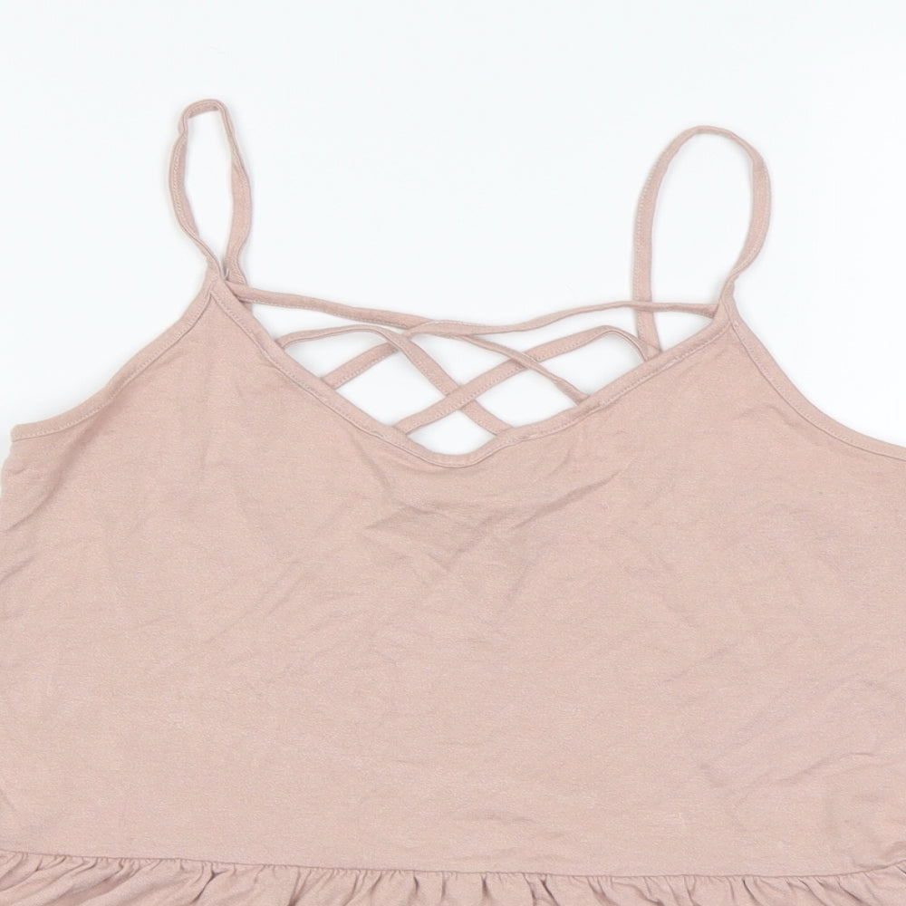 Womens UK Size M Only Pink Basic T-Shirt