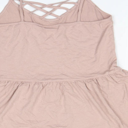 Womens UK Size M Only Pink Basic T-Shirt