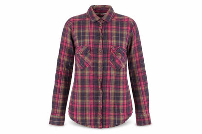 Front view of Denim women’s multicoloured check basic button-up, size UK 8