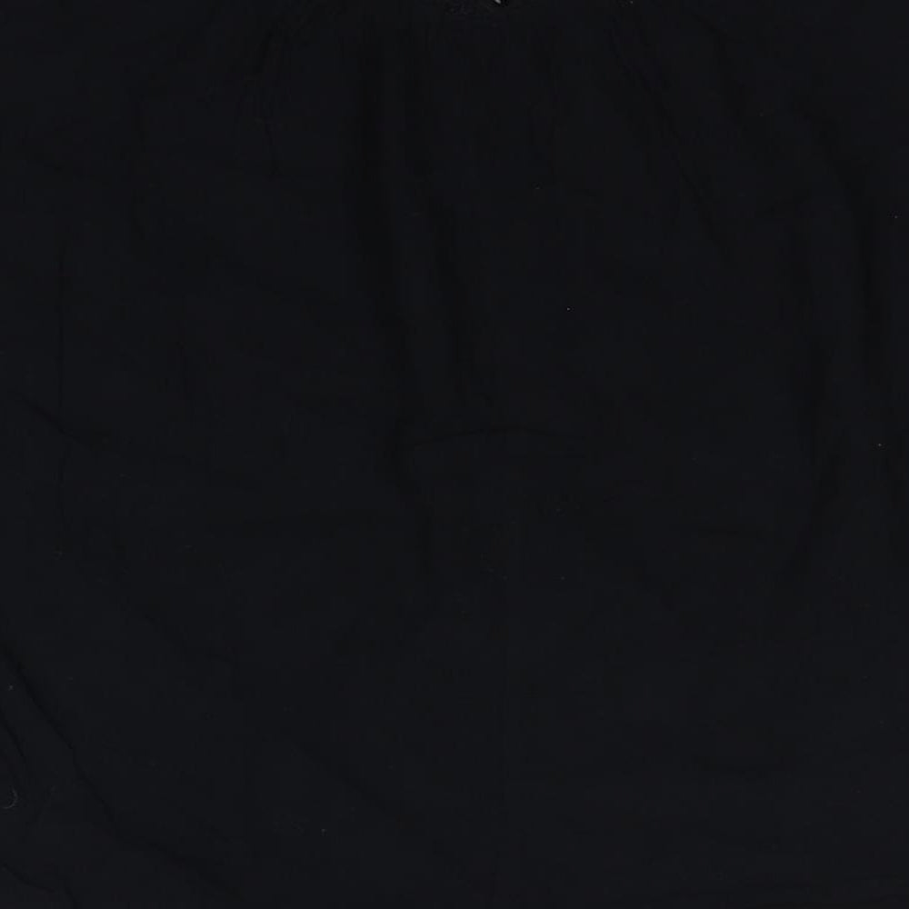 Womens UK Size 10 George Black Basic T-Shirt