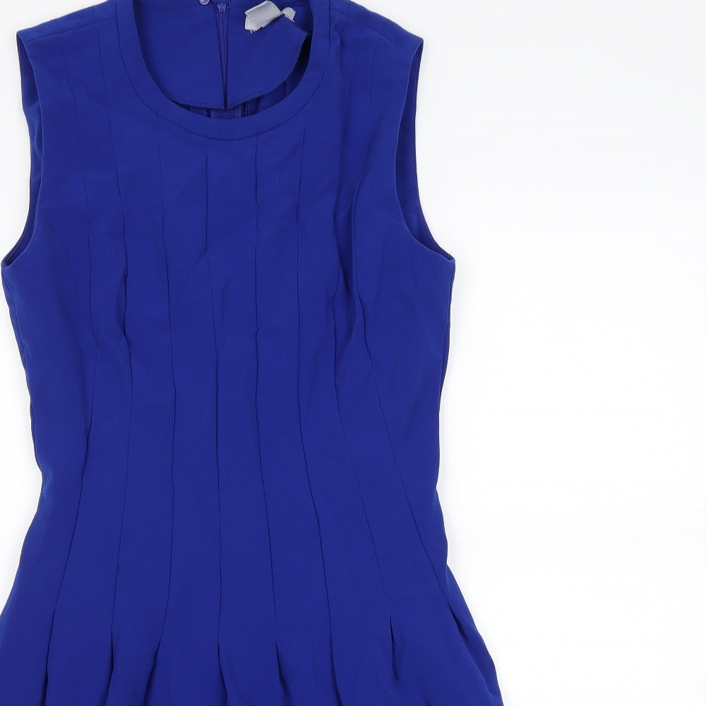 H&M Womens Blue   Fit & Flare  Size 8