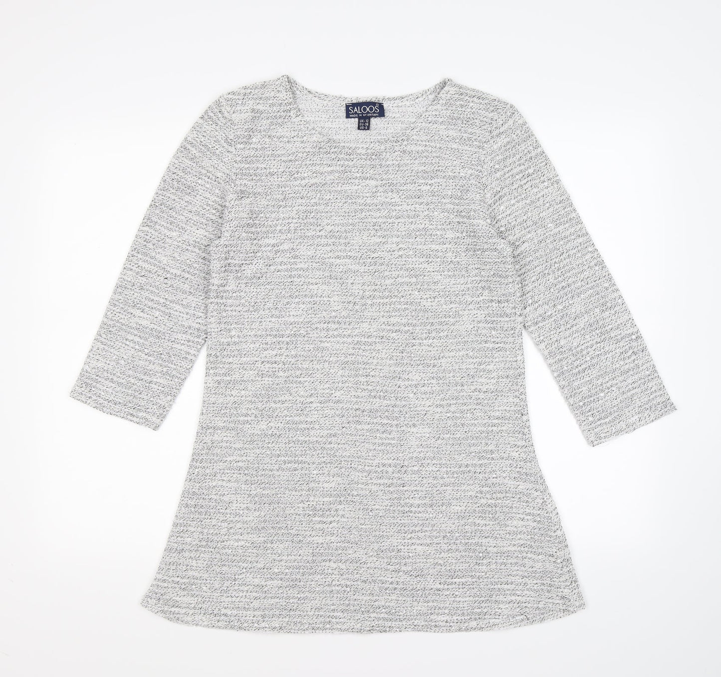Saloos Womens Grey  Knit Pullover Jumper Size 12  - dress