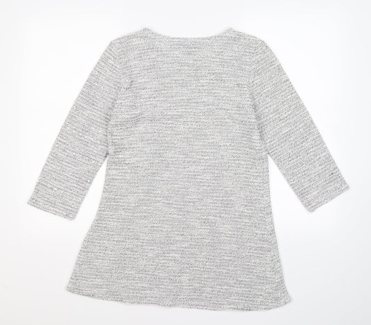 Saloos Womens Grey  Knit Pullover Jumper Size 12  - dress