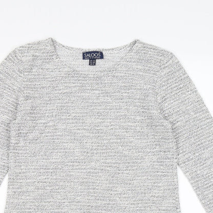 Saloos Womens Grey  Knit Pullover Jumper Size 12  - dress