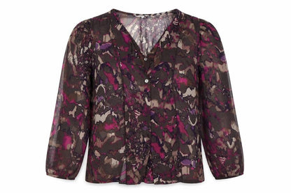 Womens UK Size 12 Per Una Purple Basic Blouse