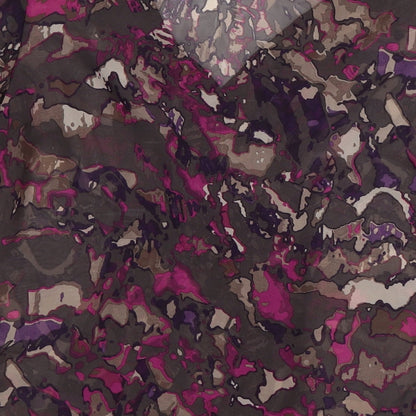 Per Una Womens Purple Floral Chiffon Basic Blouse Size 12  - ruffle front