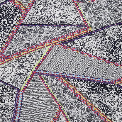 Peacocks Womens Multicoloured Geometric  Cardigan Jumper Size M