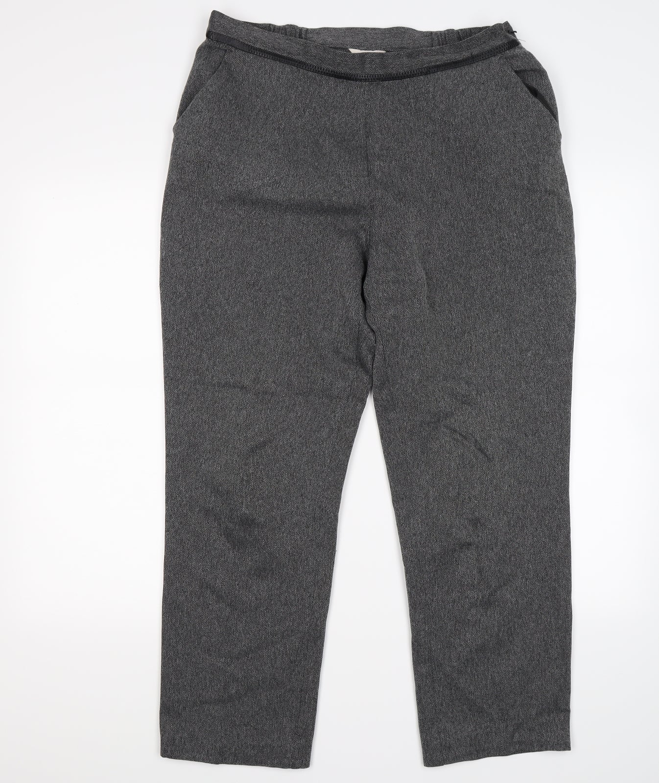 Womens UK Size L Marks and Spencer Regular Fit  Grey Trousers