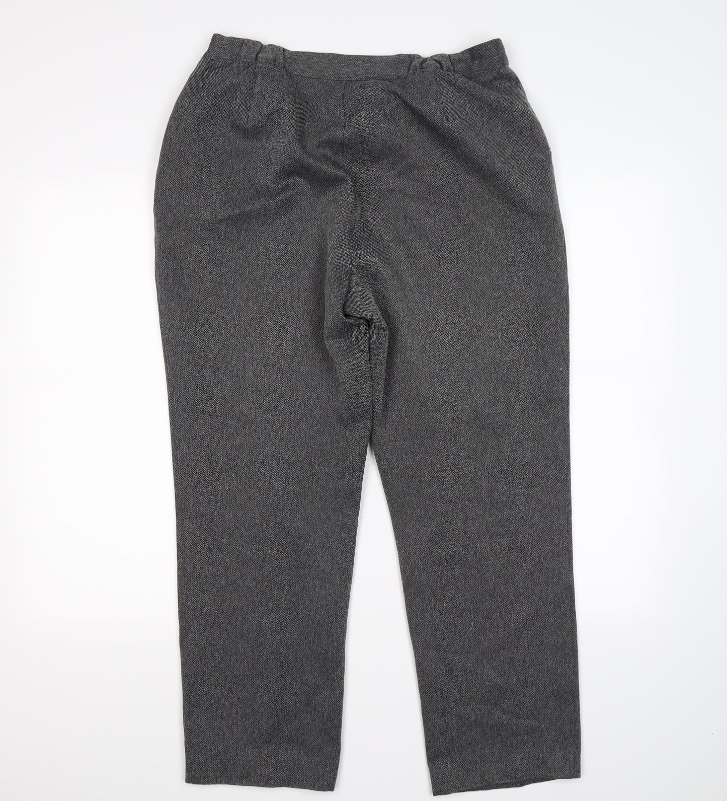 Womens UK Size L Marks and Spencer Regular Fit  Grey Trousers