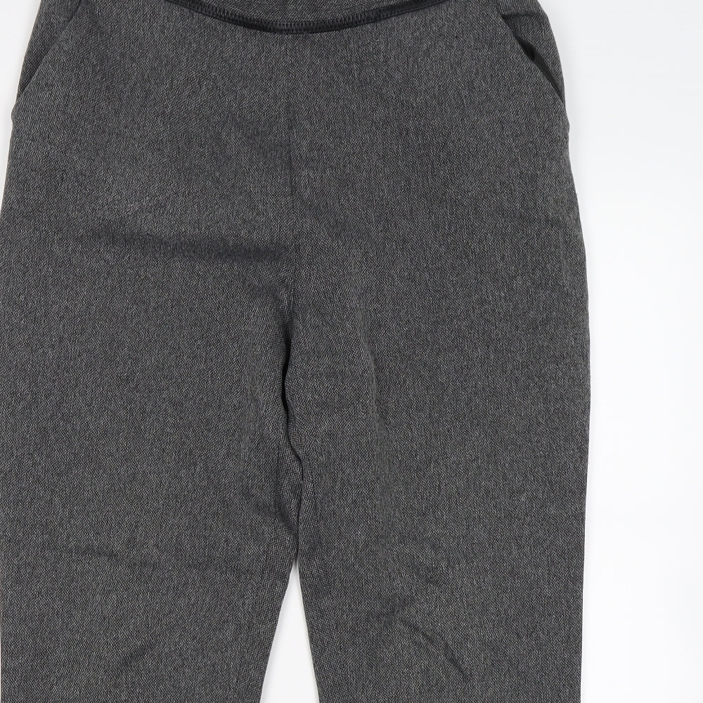 Womens UK Size L Marks and Spencer Regular Fit  Grey Trousers