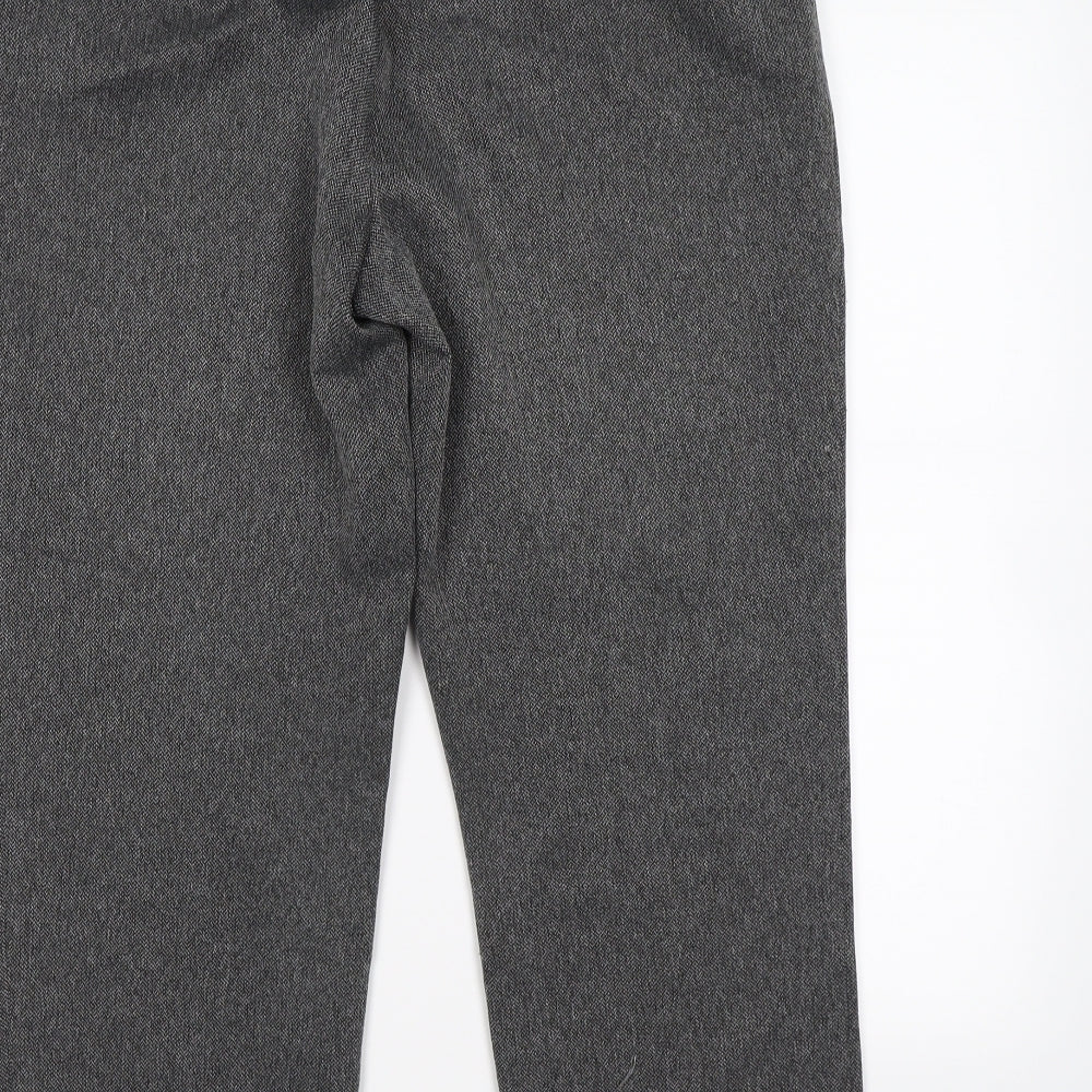 Womens UK Size L Marks and Spencer Regular Fit  Grey Trousers