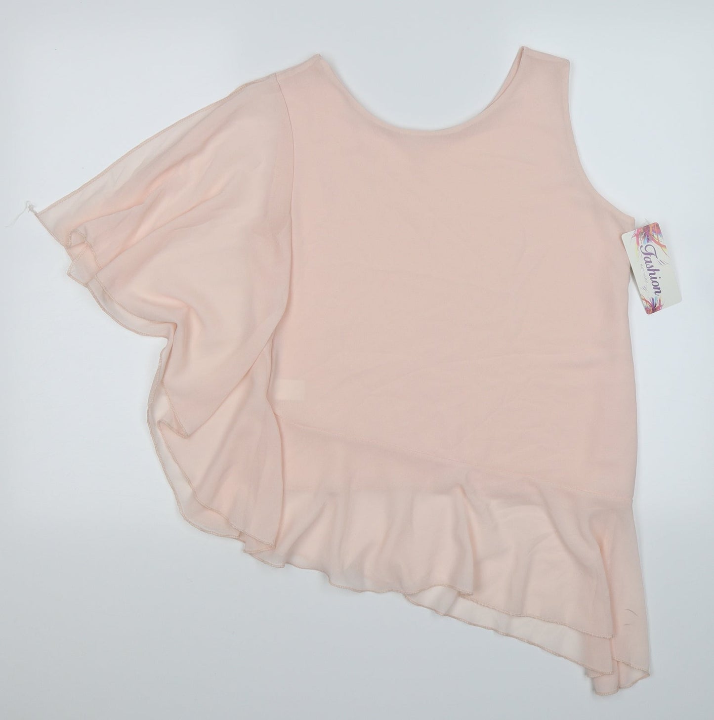 Womens UK Size M Fashion Pink Tunic T-Shirt