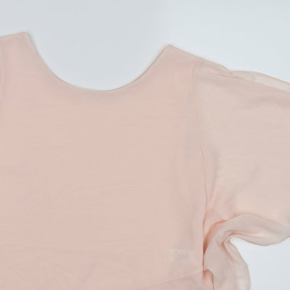 Womens UK Size M Fashion Pink Tunic T-Shirt