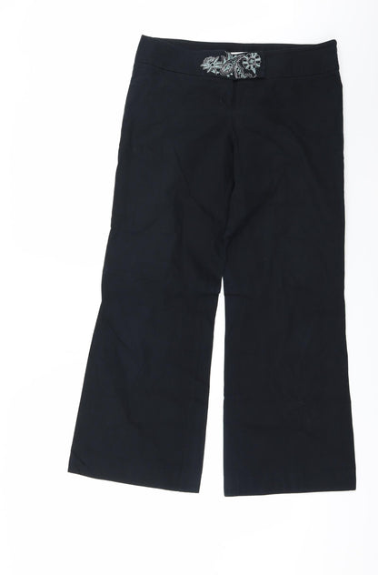 George Womens Black   Trousers  Size 12 L30 in