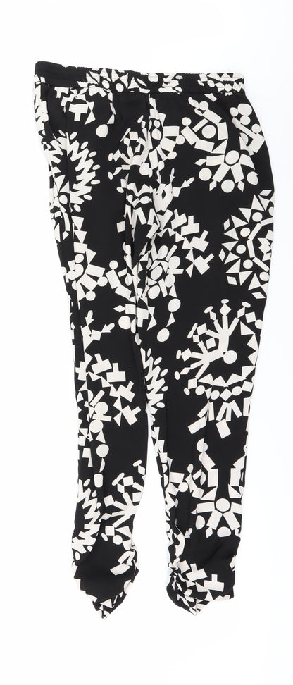 Womens UK Size 8 River Island Regular Fit  Black Trousers
