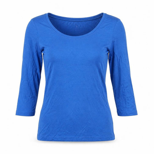 Womens UK Size 6 Autograph Blue Basic T-Shirt