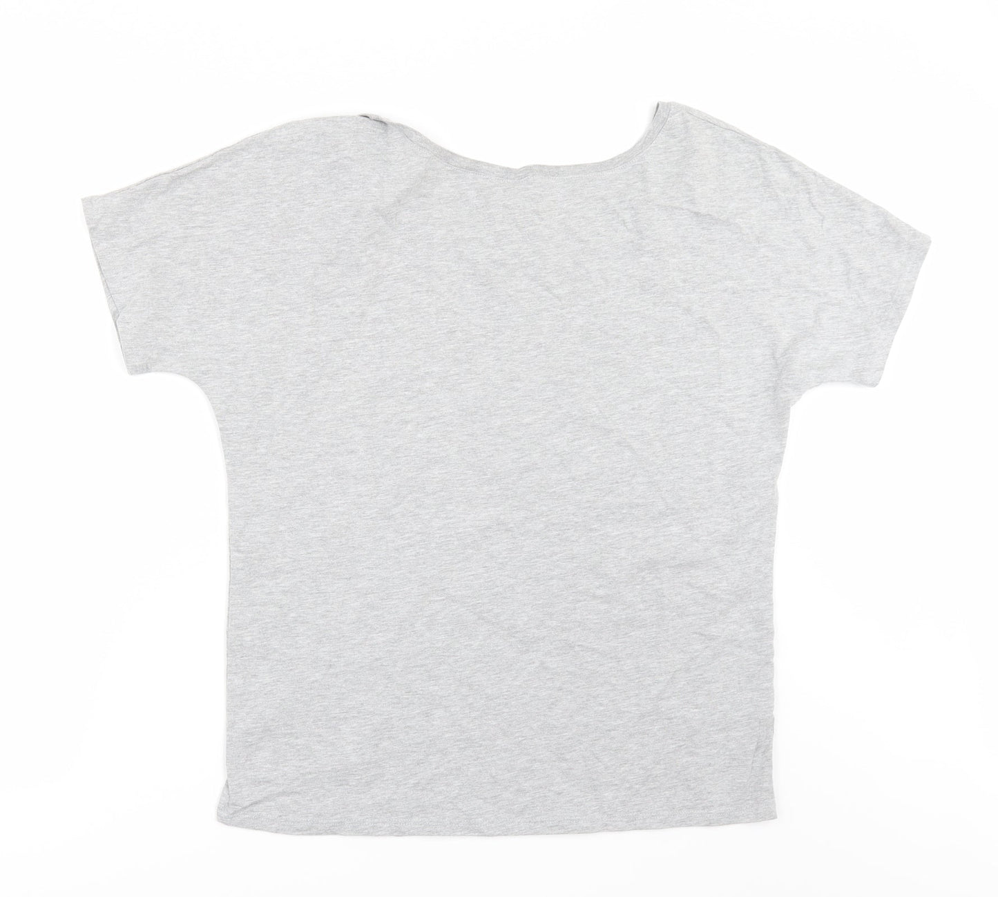 Womens UK Size S Bella + Canvas Grey Basic T-Shirt